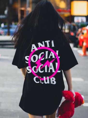 Anti Social Club Fashion T-shirt - Black / One Size Stylord