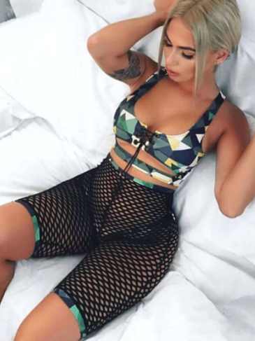 Army Bikini 3 Pieces Swimsuit - Green / One Size Stylord