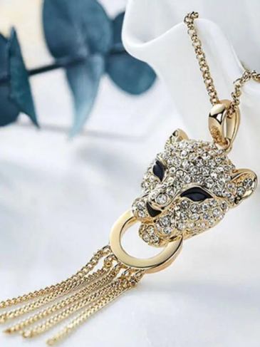 Austrian Rhinestone Leopard Necklace - Stylord