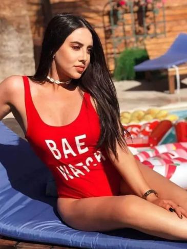 Bae Watch One Piece Swimsuit - Red / Size Stylord