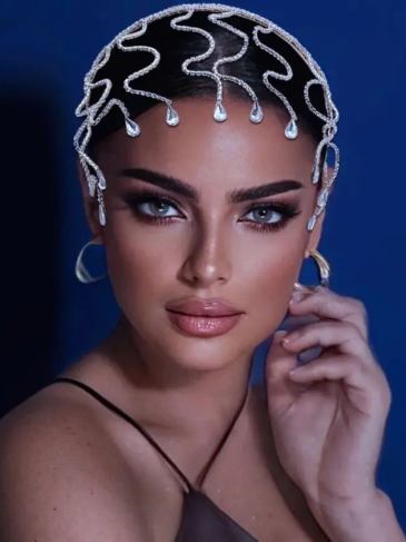 Bridal Hair Ornaments Rhinestone Headband - Silver Stylord