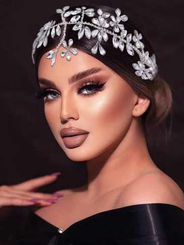 Bride Rhinestone Wedding Headpiece - Silver Stylord