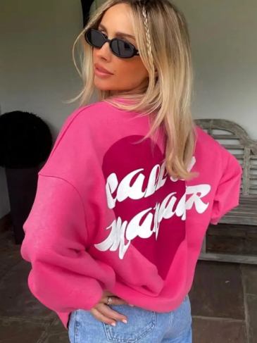 Call My Manager Pink Pull Over Top - s Stylord