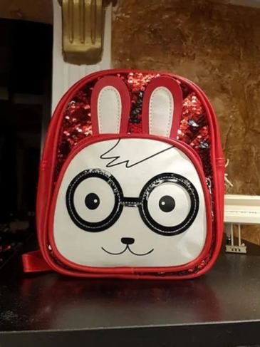 Cartoon Sequins Red Bag - Stylord