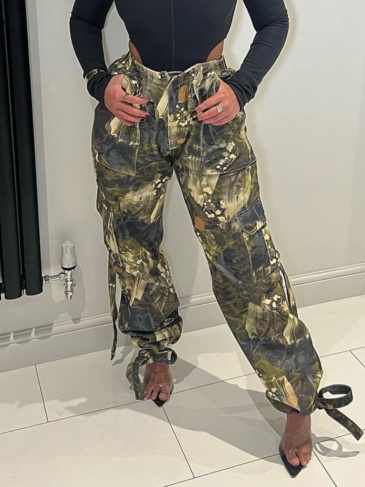 Casual Baggy Stylish Army Jogger Pant - Green / s Stylord