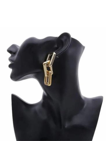Chunky Chain Long Dangle Earrings - Stylord