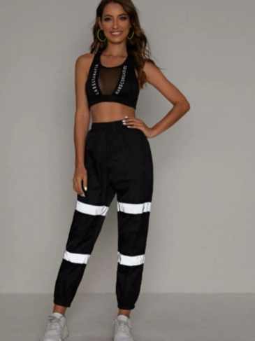 Contrast Reflective Panel Pant - Black / s Stylord