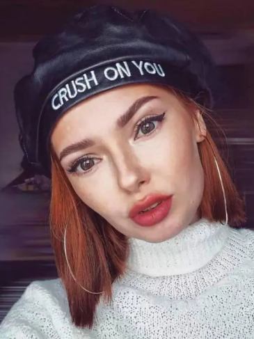 Crush Leather Beret French Elegant Hat - Black Stylord