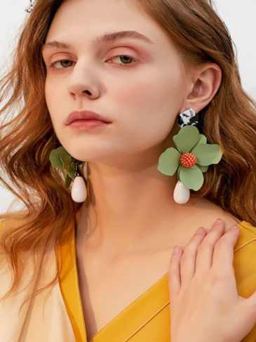 New Design Fashion Bohemian Flowers Drop Earrings - Stylord