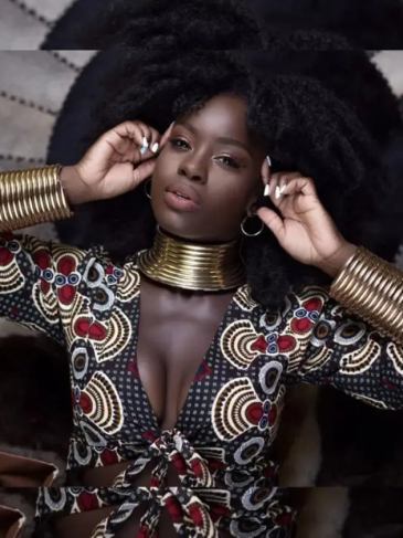 Exaggerated Choker Necklace + Two-hand Bracelet Jewelry Set - Gold Stylord