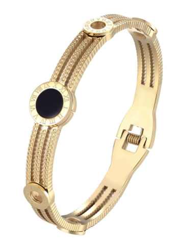 Exquisite Roman Numeral Fashion Bracelet - Gold Stylord