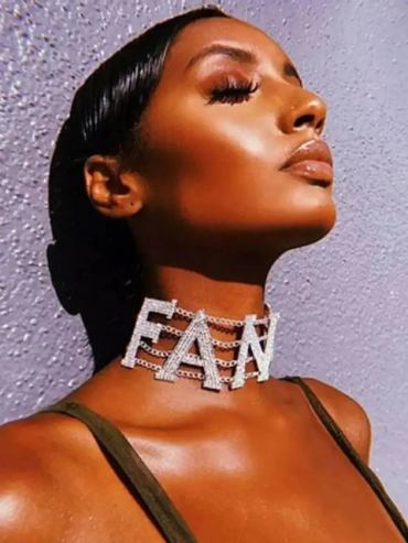 Fancy Rhinestone Choker - Silver Stylord