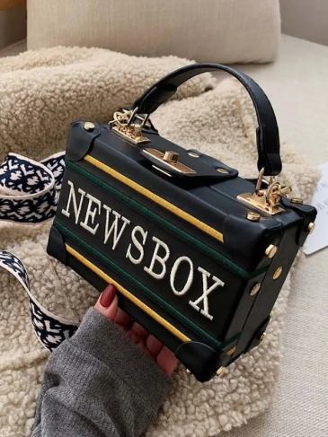 Fashion Chic New Luxury Designer High Quality Handbag - Black Stylord