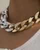 Fashion Glamour Thick Chain Necklace - Silver / 1 Stylord