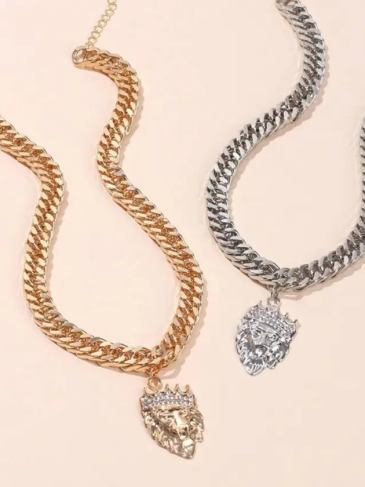 Fashion Lion Head Pendant Necklace - Stylord