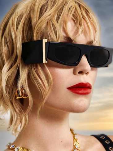 Fashion Luxury Brand Wide Sunglasses - Black Stylord