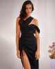 Fashion Sexy One Shoulder Elegant Midi Dress - Black / s Stylord
