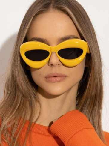 New Fashion Unique Sexy Lips Brand Sunglasses - Yellow Stylord