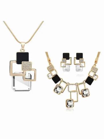 Geometric Elegant Jewelry Set - Gold Stylord