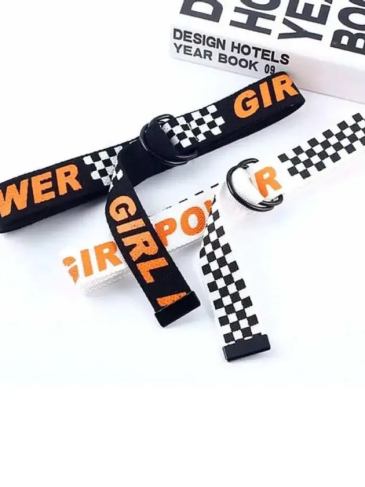 Girl Power Ring Square Fashion Belt - Stylord