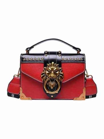 Leather Luxury Women Designer Famous Brand Bag - Red Stylord