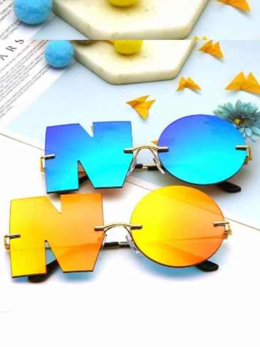 Letter No Luxury Brand Designer Sunglasses - Stylord