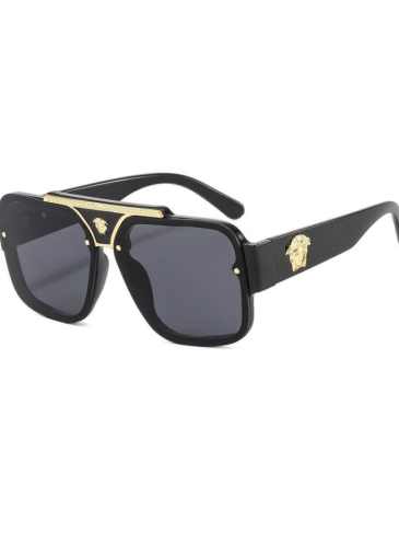 Luxury Brand Modern Square Uv400 Sunglasses - Black Stylord