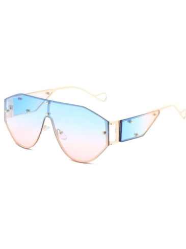 Luxury Brand Oversized Trendy Sunglasses - Blue Stylord