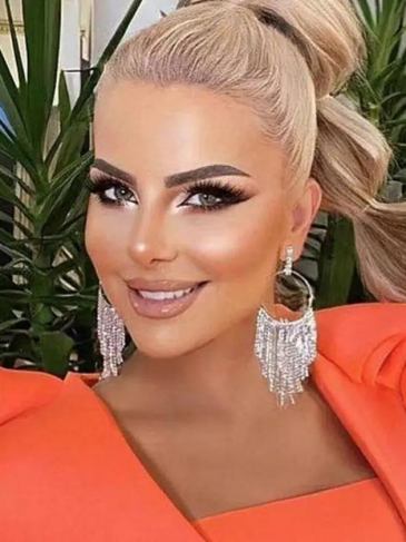 Luxury New Rhinestone Tassel Earrings - Silver Stylord