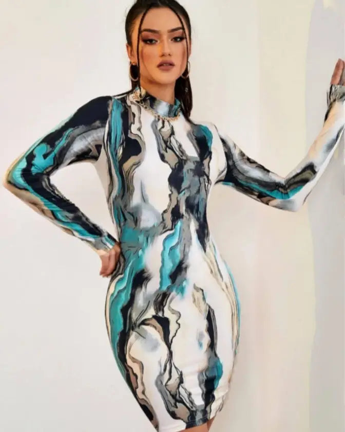 tie dye bodycon mini dress Sexy Latex Solid Color Strapless Bodycon Party Mini Dress main image 0