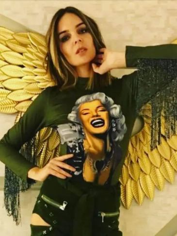 Marilyn Monroe Print Bodysuit - Green / One Size Stylord