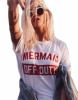 Mermaid Off Duty Stylish T-shirt - White / One Size Stylord