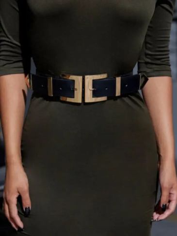 Metal Buckle Belt - Black Stylord