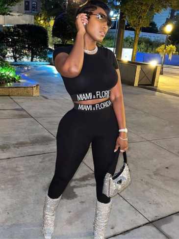 Miami & Florida Shirt + Pant Outfit Set - Black / s Stylord