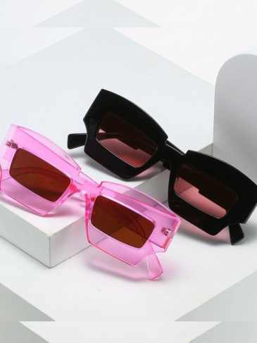 New Fashion Rectangle Colorful Sunglasses - Stylord
