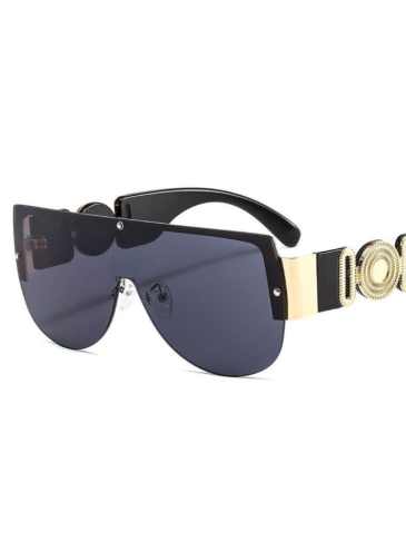 New Fashion Shield Luxury Sunglasses - Gold Stylord