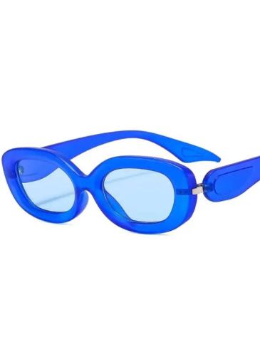 New Fashion Trending Designer Oval Sunglasses - Blue Stylord