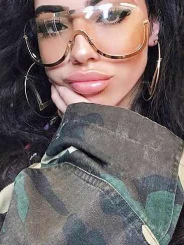 Oversized Clear Goggles Brand Designer Eyeglasses - Transparent Stylord