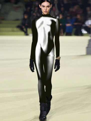 Tie Dye Print Long Sleeve Zipped In The Back Jumpsuit - Black / s Stylord