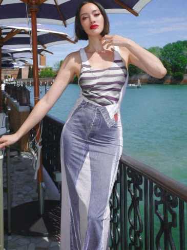 Tie Dye Print Sleeveless Maxi Dress - Multi / s Stylord