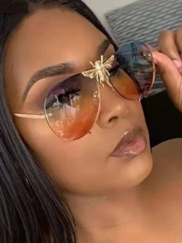 Retro Bee Designer Sunglasses - Stylord