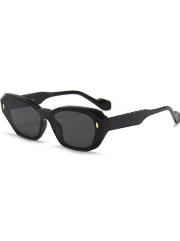 Retro Cat Eye Designer Sunglasses - Black Stylord