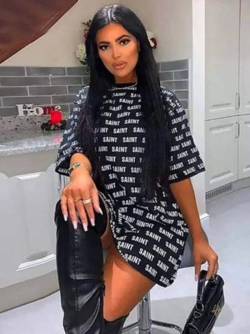 Saint Short Sleeve Oversize Loose T-shirt - Black / s Stylord