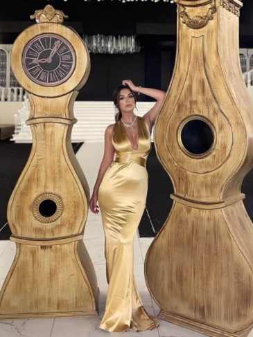 Sexy Backless Satin Bodycon Party Maxi Dress - Stylord