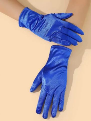 Solid Minimalist Blue Gloves - Stylord