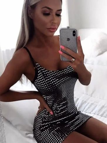 Spaghetti Strap Glitter Dress - Silver / s Stylord
