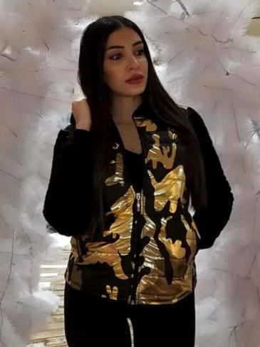 Stylish Army Black & Gold Jacket - s Stylord