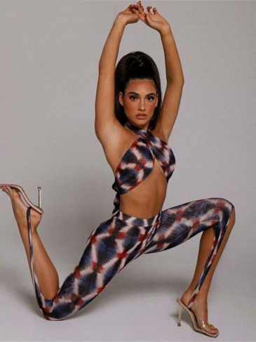 Summer Cross Bandage Halter Two Piece Set - Stylord