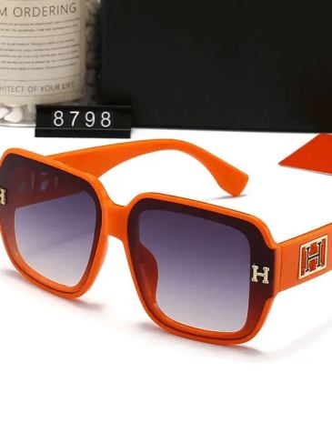 Top Luxury Designer h Brand Big Square Sunglasses - Stylord