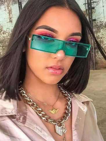 Trendy Brand Designer Retro Sunglasses - Green Stylord